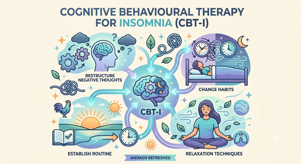Try Cognitive Behavioural Therapy for Insomnia (CBT-I)